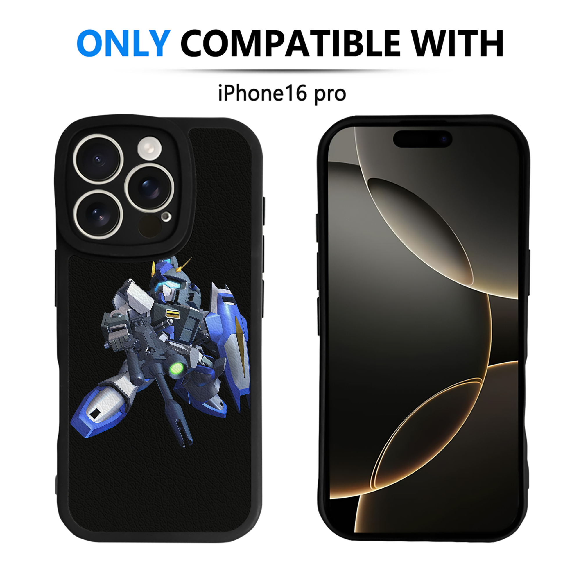 （画像用） 機動戦士ガンダム Mobile Suit Gundam 【iPhone 16シリーズ対応】シリコンスマホケース（レザー調） 材質：シリコン